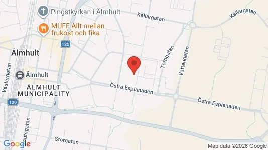 Apartments for rent i Älmhult - kort over placeringen