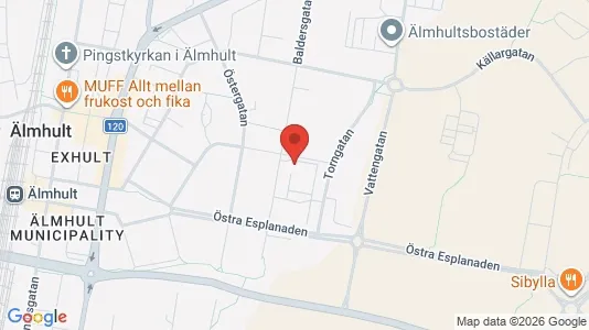 Apartments for rent i Älmhult - kort over placeringen