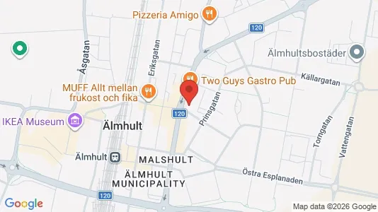 Apartments for rent i Älmhult - kort over placeringen