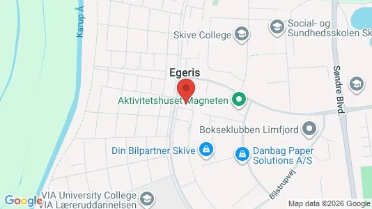 Apartments for rent i Skive - kort over placeringen
