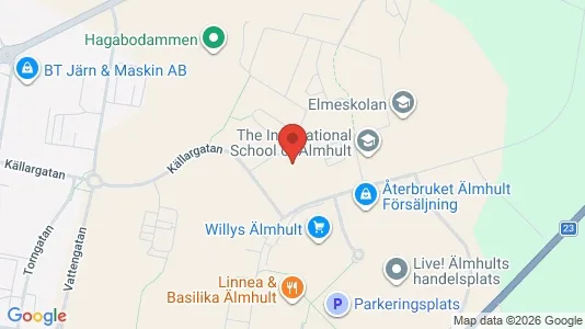 Apartments for rent i Älmhult - kort over placeringen