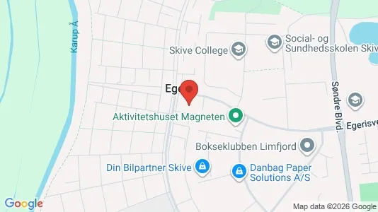 Apartments for rent i Skive - kort over placeringen