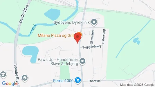 Apartments for rent i Skive - kort over placeringen