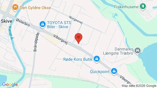 Apartments for rent i Skive - kort over placeringen
