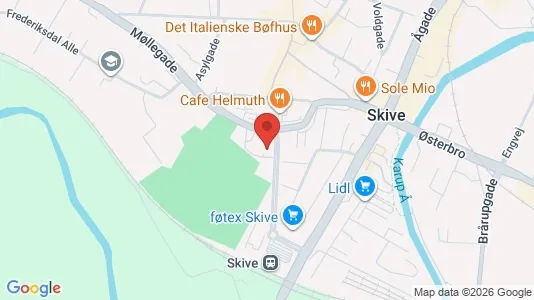 Apartments for rent i Skive - kort over placeringen
