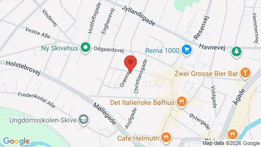 Apartments for rent i Skive - kort over placeringen