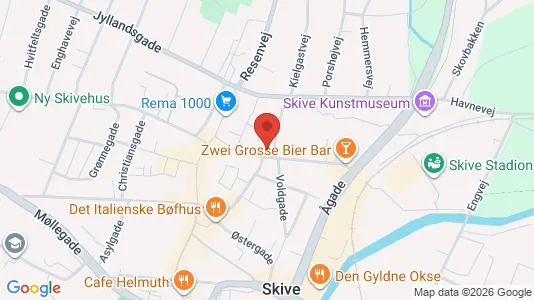 Apartments for rent i Skive - kort over placeringen
