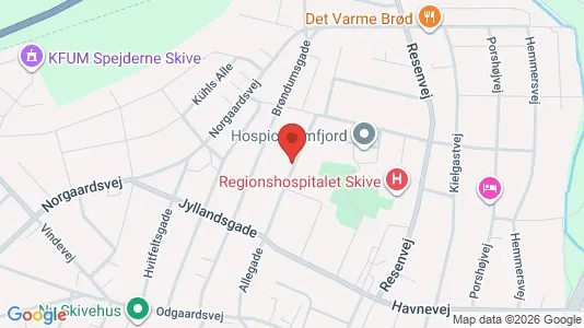 Apartments for rent i Skive - kort over placeringen
