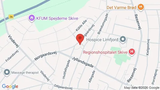 Apartments for rent i Skive - kort over placeringen