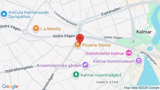 Rooms for rent i Kalmar - kort over placeringen