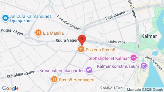 Rooms for rent i Kalmar - kort over placeringen