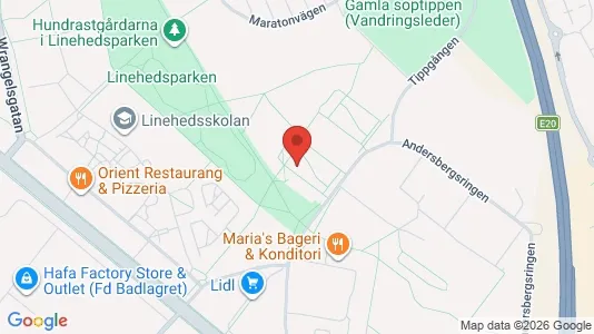 Apartments for rent i Halmstad - kort over placeringen