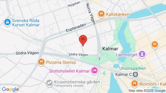 Rooms for rent i Kalmar - kort over placeringen