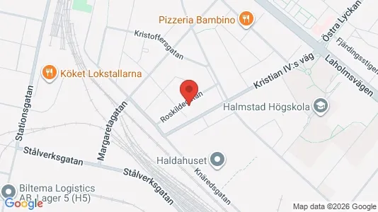 Apartments for rent i Halmstad - kort over placeringen