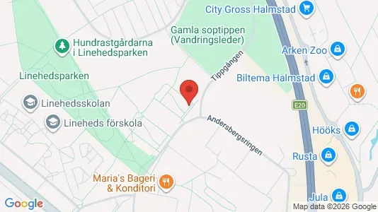 Apartments for rent i Halmstad - kort over placeringen
