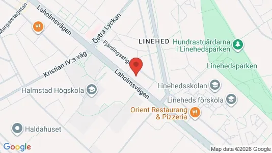 Apartments for rent i Halmstad - kort over placeringen