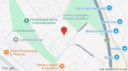 Apartments for rent i Halmstad - kort over placeringen