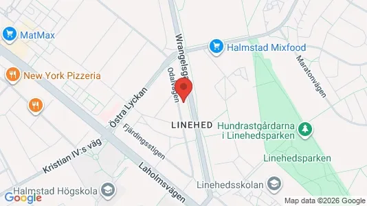 Apartments for rent i Halmstad - kort over placeringen