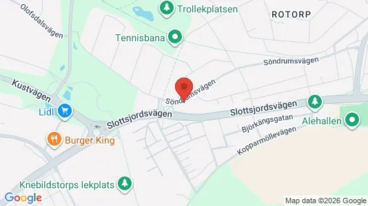 Apartments for rent i Halmstad - kort over placeringen