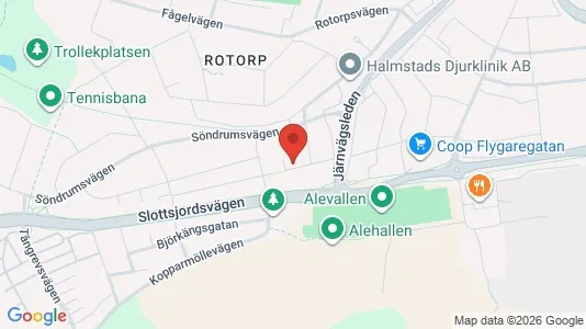 Apartments for rent i Halmstad - kort over placeringen