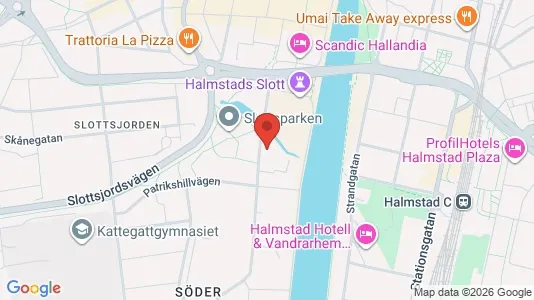 Apartments for rent i Halmstad - kort over placeringen