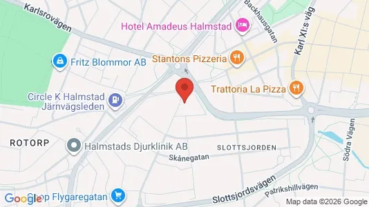 Apartments for rent i Halmstad - kort over placeringen