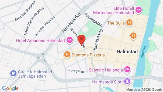 Apartments for rent i Halmstad - kort over placeringen