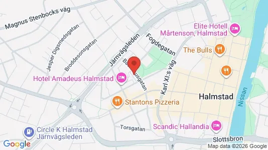 Apartments for rent i Halmstad - kort over placeringen