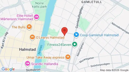 Apartments for rent i Halmstad - kort over placeringen