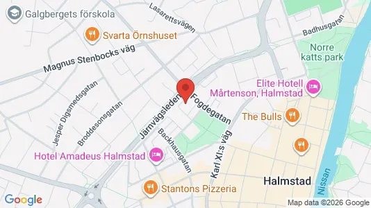 Apartments for rent i Halmstad - kort over placeringen