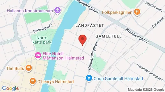 Apartments for rent i Halmstad - kort over placeringen