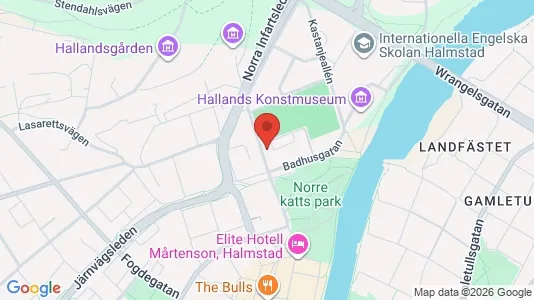 Apartments for rent i Halmstad - kort over placeringen