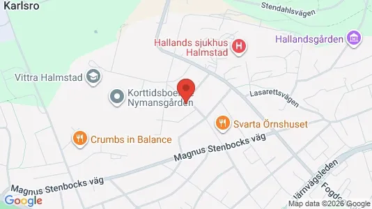 Apartments for rent i Halmstad - kort over placeringen