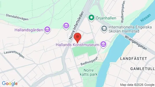 Apartments for rent i Halmstad - kort over placeringen