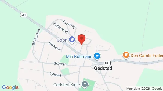 Apartments for rent i Gedsted - kort over placeringen