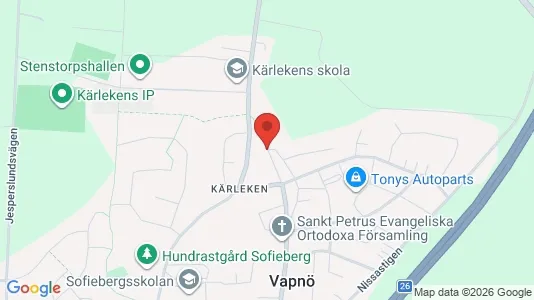 Apartments for rent i Halmstad - kort over placeringen
