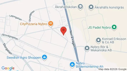 Apartments for rent i Nybro - kort over placeringen