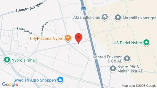 Apartments for rent i Nybro - kort over placeringen