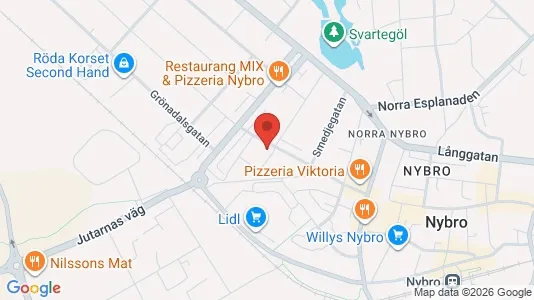 Apartments for rent i Nybro - kort over placeringen