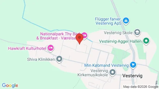 Apartments for rent i Vestervig - kort over placeringen