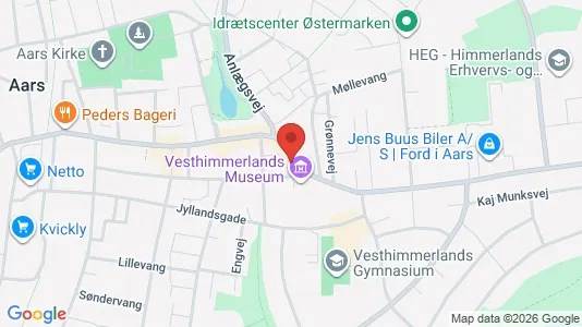Apartments for rent i Aars - kort over placeringen
