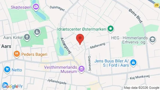Apartments for rent i Aars - kort over placeringen