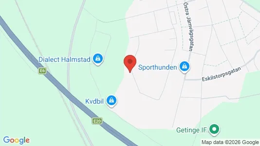 Rooms for rent i Halmstad - kort over placeringen