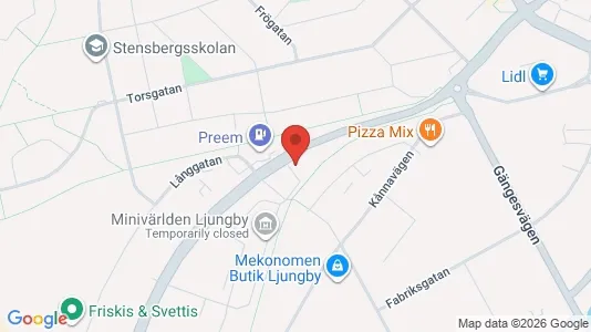 Apartments for rent i Ljungby - kort over placeringen