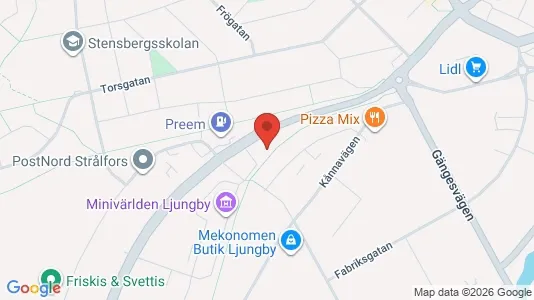 Apartments for rent i Ljungby - kort over placeringen