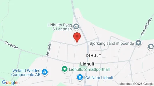 Apartments for rent i Ljungby - kort over placeringen
