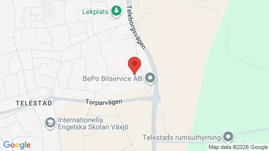 Apartments for rent i Växjö - kort over placeringen
