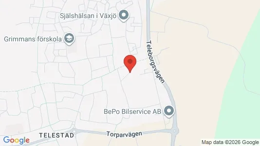 Apartments for rent i Växjö - kort over placeringen