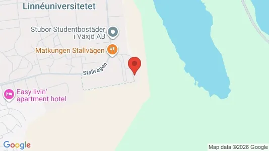 Apartments for rent i Växjö - kort over placeringen