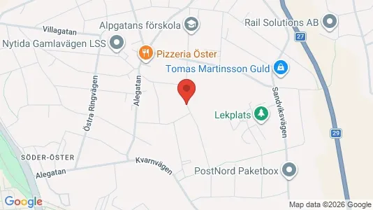 Apartments for rent i Växjö - kort over placeringen